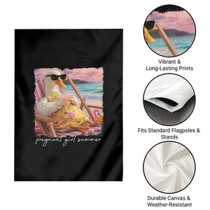 Pregnant Girl Summer Garden Flag Silly Goose Mom Baby Announcement TS14 Print Your Wear