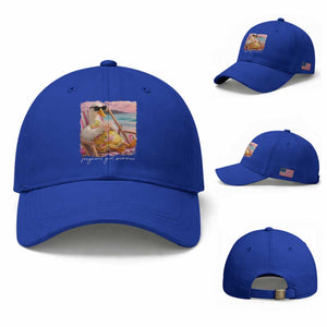 Pregnant Girl Summer Baseball Cap Silly Goose Mom Baby Announcement TS14 Baseball Cap Universal Fit Royal Blue Print Your Wear