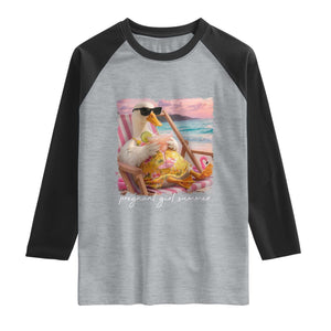 Pregnant Girl Summer Raglan Shirt Silly Goose Mom Baby Announcement TS14 Heather Gray Black Print Your Wear