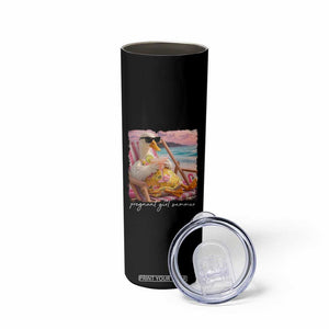Pregnant Girl Summer Skinny Tumbler Silly Goose Mom Baby Announcement TS14 Print Your Wear