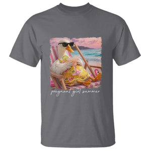 Pregnant Girl Summer T Shirt Silly Goose Mom Baby Announcement TS14 Charcoal Print Your Wear