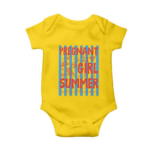Pregnant Girl Summer Baby Onesie Funny Beach Pregnancy Announcement TS14 Daisy Print Your Wear