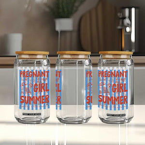 Pregnant Girl Summer Glass Can Funny Beach Pregnancy Announcement TS14 Print Your Wear