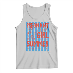 Pregnant Girl Summer Tank Top Funny Beach Pregnancy Announcement TS14 Ash Print Your Wear