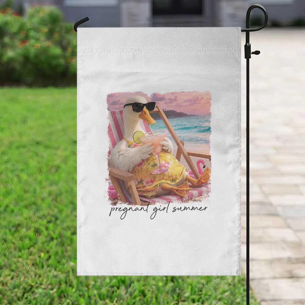 Pregnant Girl Summer Goose Mom Garden Flag Funny Pregnancy Announcement TS14 Print Your Wear