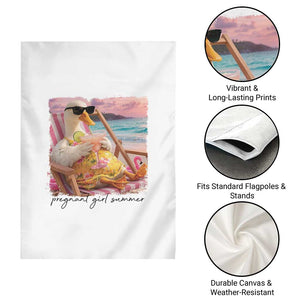Pregnant Girl Summer Goose Mom Garden Flag Funny Pregnancy Announcement TS14 Print Your Wear