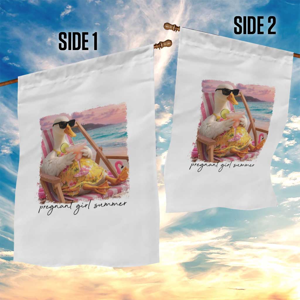 Pregnant Girl Summer Goose Mom Garden Flag Funny Pregnancy Announcement TS14 Print Your Wear
