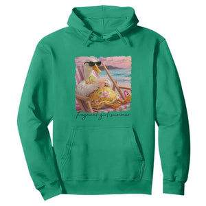 Pregnant Girl Summer Goose Mom Hoodie Funny Pregnancy Announcement TS14 Irish Green Print Your Wear