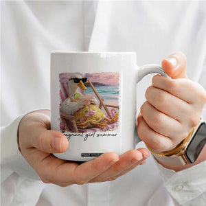 Pregnant Girl Summer Goose Mom Coffee Mug Funny Pregnancy Announcement TS14 Print Your Wear