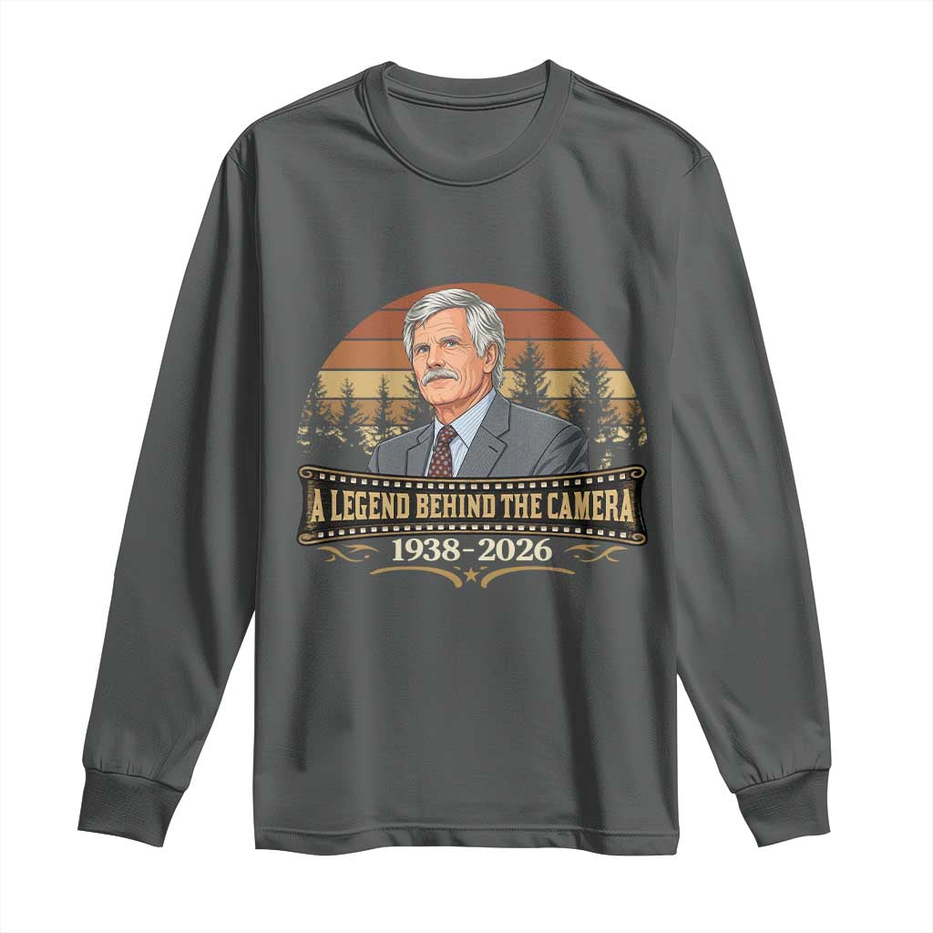 Media Mogul Turner Memorial Long Sleeve Shirt A Legend Behind The Camera TS14 Dark Heather Print Your Wear