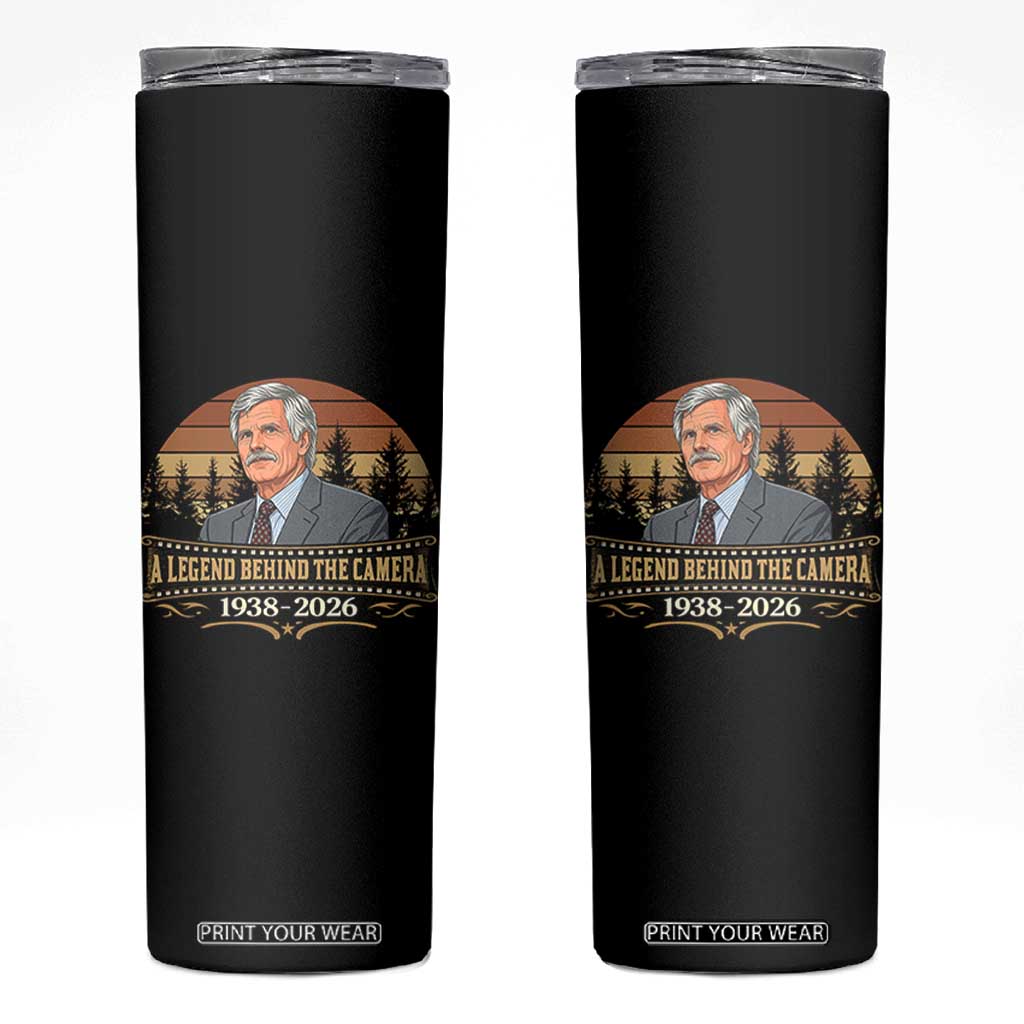 Media Mogul Turner Memorial Skinny Tumbler A Legend Behind The Camera TS14 Black Print Your Wear