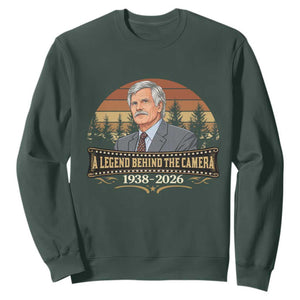 Media Mogul Turner Memorial Sweatshirt A Legend Behind The Camera TS14 Dark Forest Green Print Your Wear