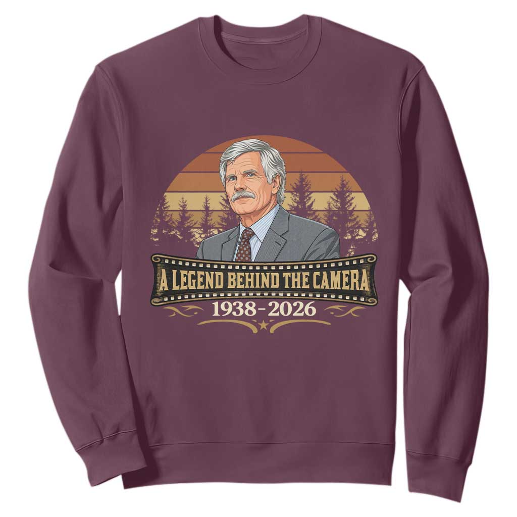 Media Mogul Turner Memorial Sweatshirt A Legend Behind The Camera TS14 Maroon Print Your Wear