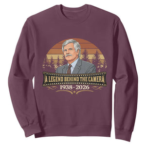 Media Mogul Turner Memorial Sweatshirt A Legend Behind The Camera TS14 Maroon Print Your Wear