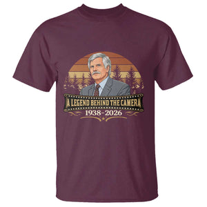 Media Mogul Turner Memorial T Shirt A Legend Behind The Camera TS14 Maroon Print Your Wear