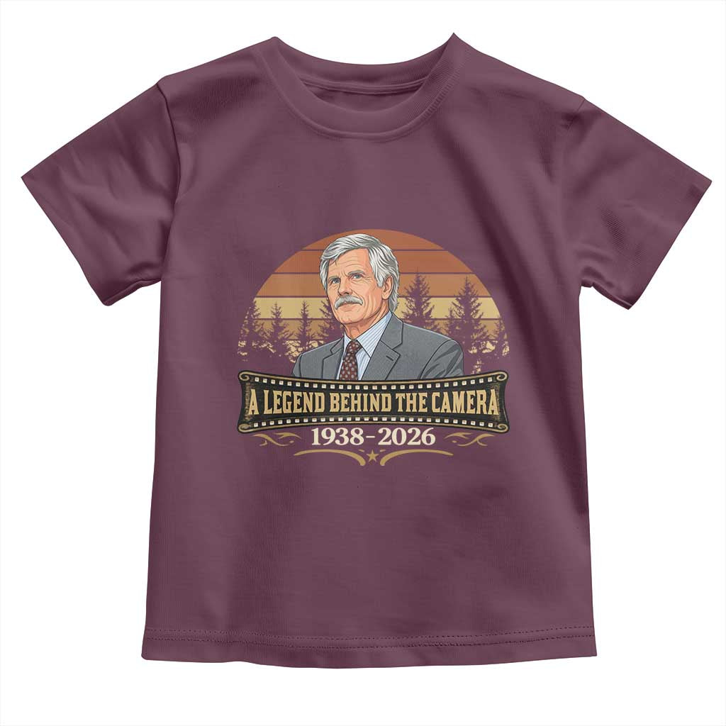 Media Mogul Turner Memorial Toddler T Shirt A Legend Behind The Camera TS14 Maroon Print Your Wear