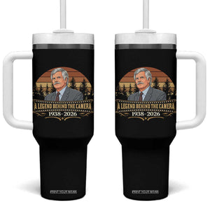 Media Mogul Turner Memorial Tumbler With Handle A Legend Behind The Camera TS14 One Size: 40 oz Black Print Your Wear