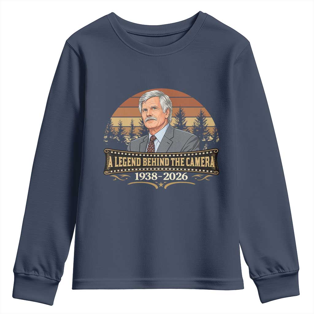 Media Mogul Turner Memorial Youth Sweatshirt A Legend Behind The Camera TS14 Navy Print Your Wear