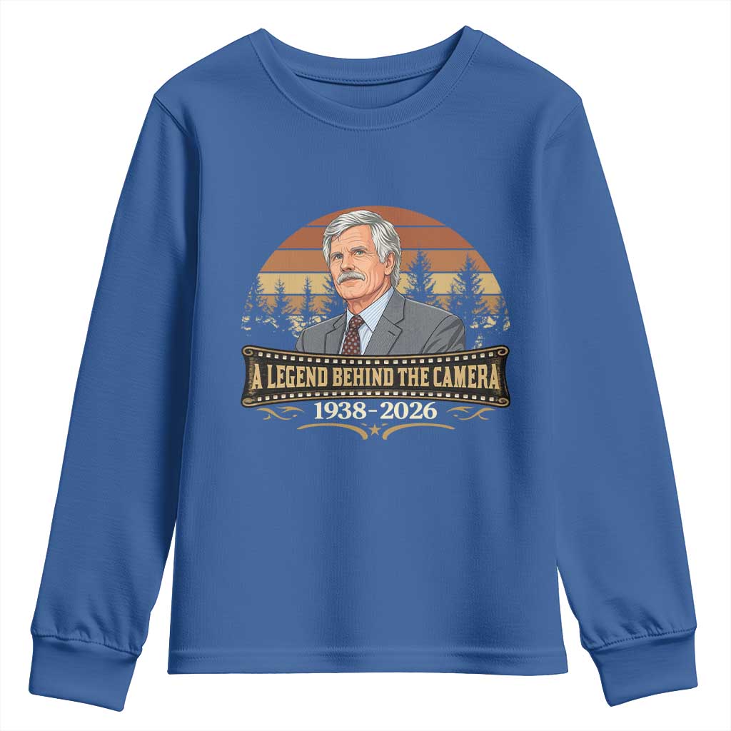 Media Mogul Turner Memorial Youth Sweatshirt A Legend Behind The Camera TS14 Royal Blue Print Your Wear