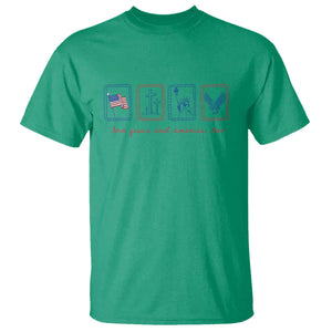 Loves Jesus and America Too T Shirt 4th of July Christian TS14 Irish Green Print Your Wear