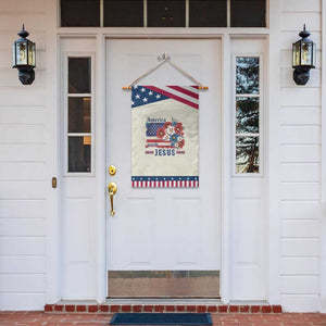 America Needs Jesus Patriotic Garden Flag Christian Floral US Flag 4th of July TS14 Print Your Wear