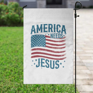 America Needs Jesus Garden Flag 4th of July Christian TS14 Print Your Wear