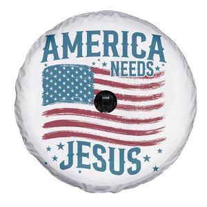America Needs Jesus Spare Tire Cover 4th of July Christian TS14 Print Your Wear