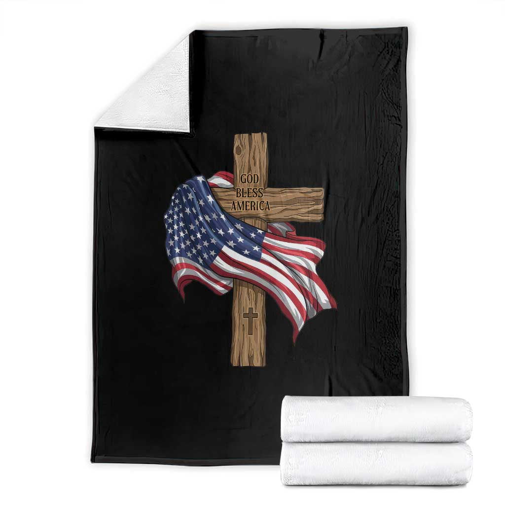 God Bless America 250 Years Throw Blanket 4th of July Christian Jesus TS14 Black Print Your Wear