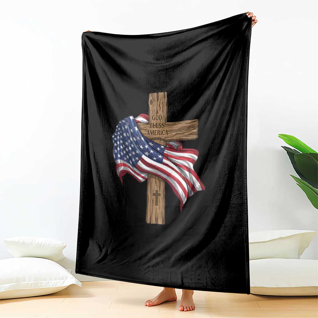 God Bless America 250 Years Throw Blanket 4th of July Christian Jesus TS14 Print Your Wear
