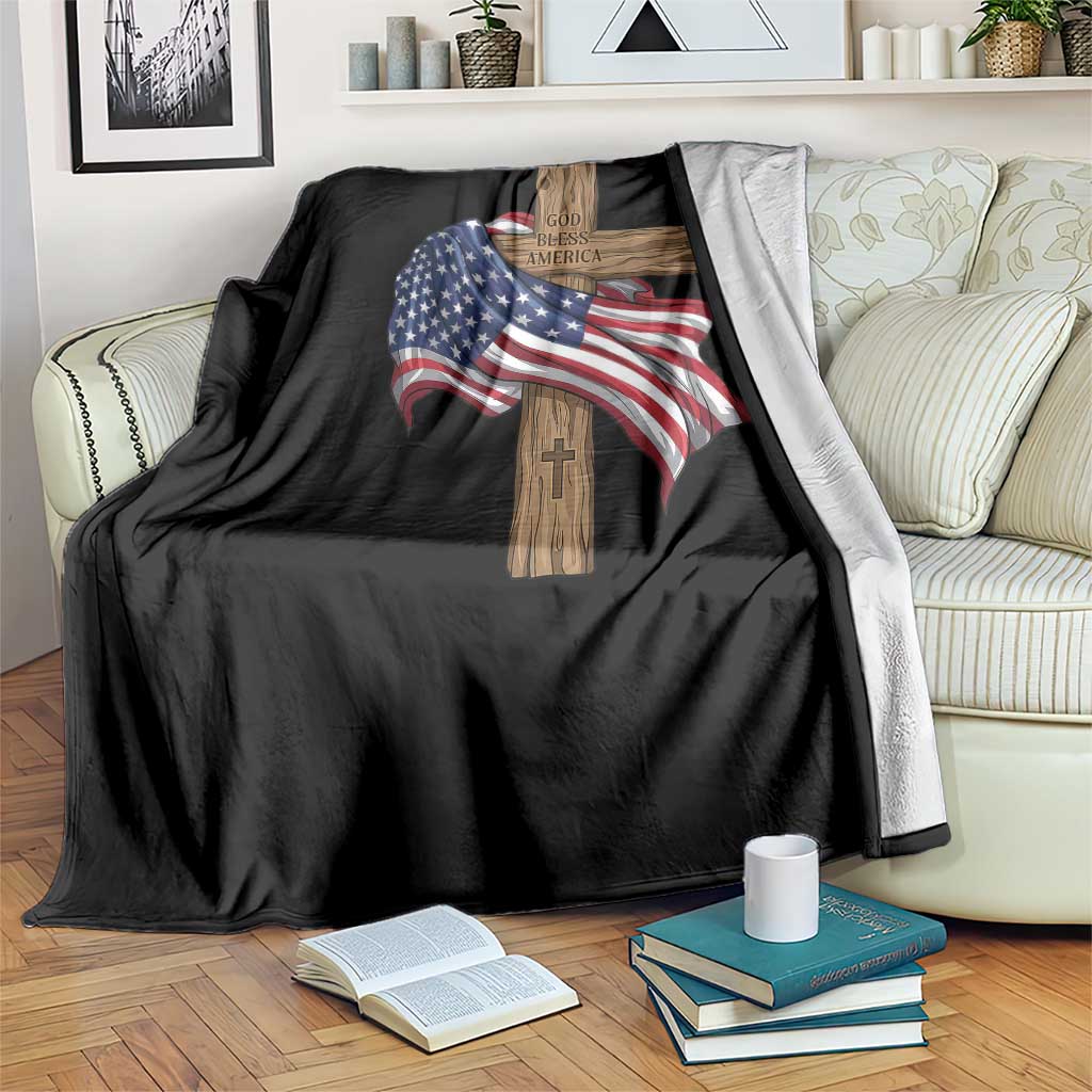God Bless America 250 Years Throw Blanket 4th of July Christian Jesus TS14 Print Your Wear
