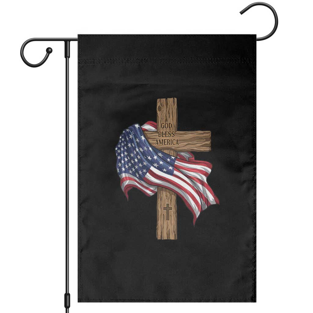 God Bless America 250 Years Garden Flag 4th of July Christian Jesus TS14 Black Print Your Wear