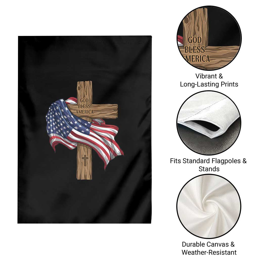 God Bless America 250 Years Garden Flag 4th of July Christian Jesus TS14 Print Your Wear