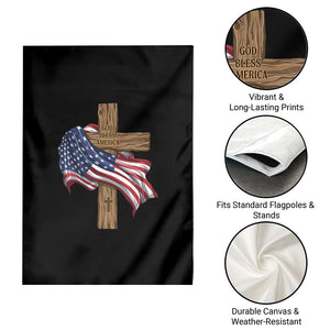 God Bless America 250 Years Garden Flag 4th of July Christian Jesus TS14 Print Your Wear