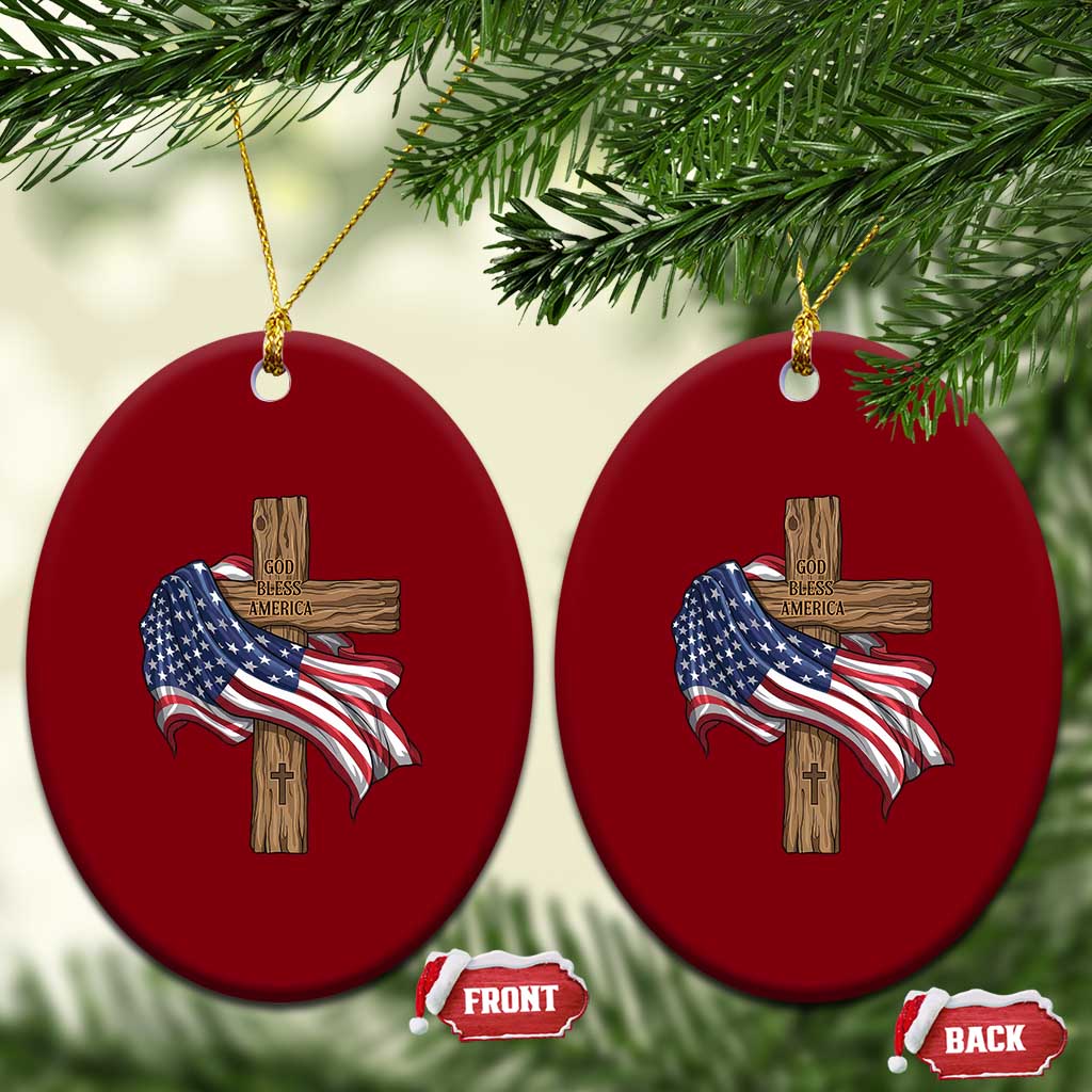 God Bless America 250 Years Ceramic Ornament 4th of July Christian Jesus TS14 Print Your Wear