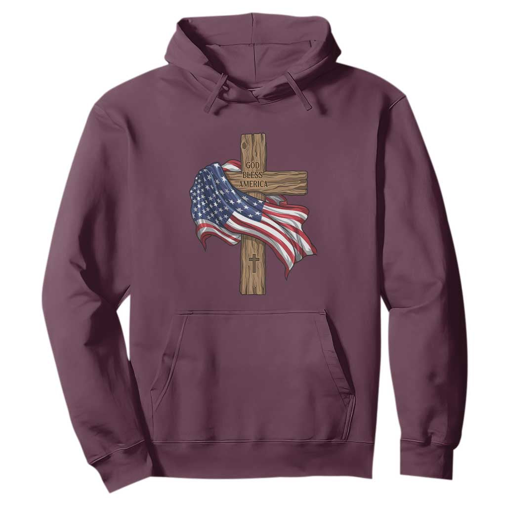 God Bless America 250 Years Hoodie 4th of July Christian Jesus TS14 Maroon Print Your Wear