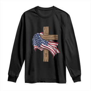 God Bless America 250 Years Long Sleeve Shirt 4th of July Christian Jesus TS14 Black Print Your Wear
