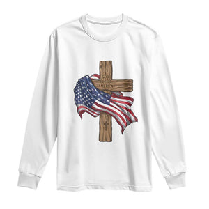 God Bless America 250 Years Long Sleeve Shirt 4th of July Christian Jesus TS14 White Print Your Wear