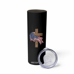 God Bless America 250 Years Skinny Tumbler 4th of July Christian Jesus TS14 Print Your Wear