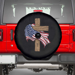 God Bless America 250 Years Spare Tire Cover 4th of July Christian Jesus TS14 Black Print Your Wear
