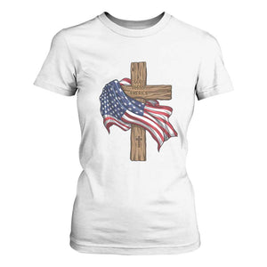 God Bless America 250 Years T Shirt For Women 4th of July Christian Jesus TS14 White Print Your Wear