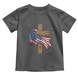 God Bless America 250 Years Toddler T Shirt 4th of July Christian Jesus TS14 Dark Heather Print Your Wear