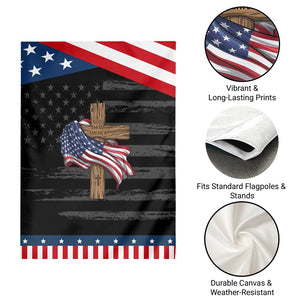 God Bless America 250 Years Patriotic Garden Flag 4th of July Christian Jesus TS14 Print Your Wear