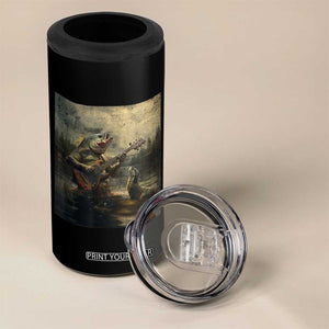 Weird Bass Fish Playing Bass Guitar 4 in 1 Can Cooler Tumbler Funny Cursed Meme TS14 Print Your Wear