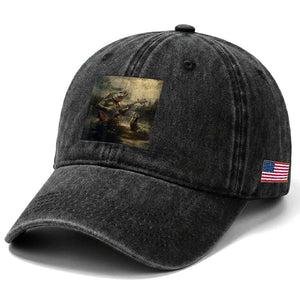 Weird Bass Fish Playing Bass Guitar Washed Cotton Baseball Cap Funny Cursed Meme TS14 Print Your Wear
