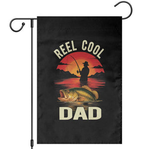 Funny Fishing Dad Garden Flag Reel Cool Dad TS14 Black Print Your Wear