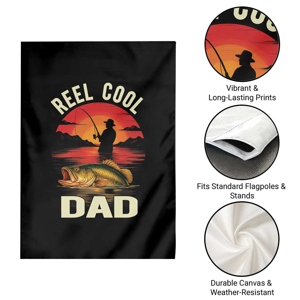 Funny Fishing Dad Garden Flag Reel Cool Dad TS14 Print Your Wear