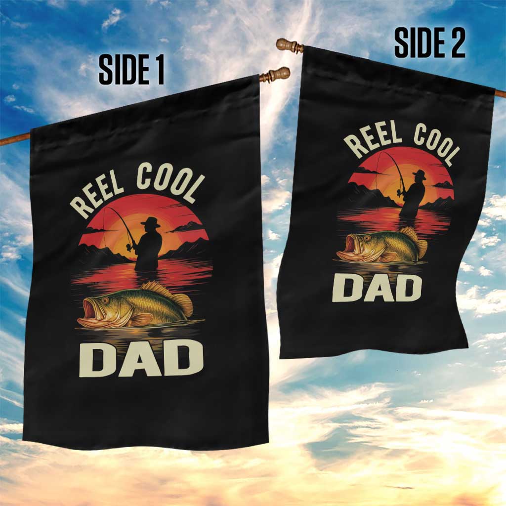 Funny Fishing Dad Garden Flag Reel Cool Dad TS14 Print Your Wear