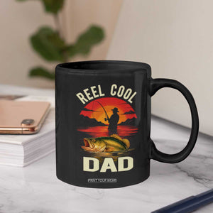 Funny Fishing Dad Coffee Mug Reel Cool Dad TS14 Print Your Wear