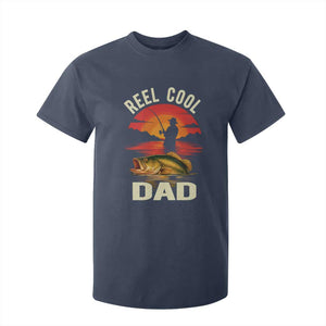 Funny Fishing Dad T Shirt For Kid Reel Cool Dad TS14 Navy Print Your Wear
