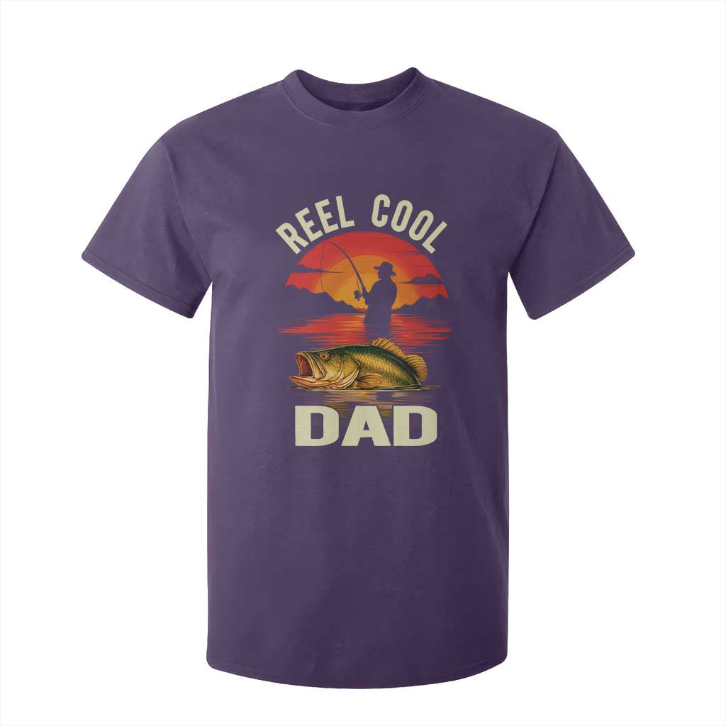 Funny Fishing Dad T Shirt For Kid Reel Cool Dad TS14 Purple Print Your Wear